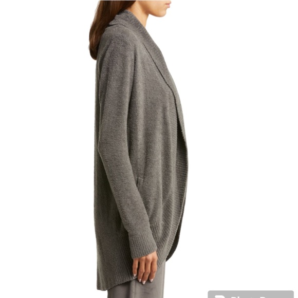 NWOT Barefoot Dreams®️ CozyChic Lite®️ Circle Cardigan in Mineral Size Small - Picture 3 of 13